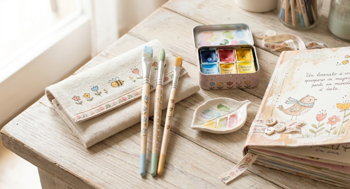 Set Pennelli Artigianali DIY – Collezione Pittura Creativa Debora Bee
